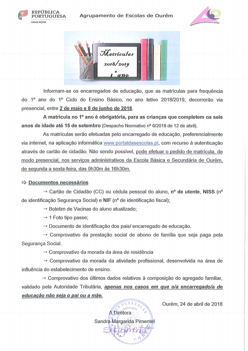 Aviso FR 1ºano