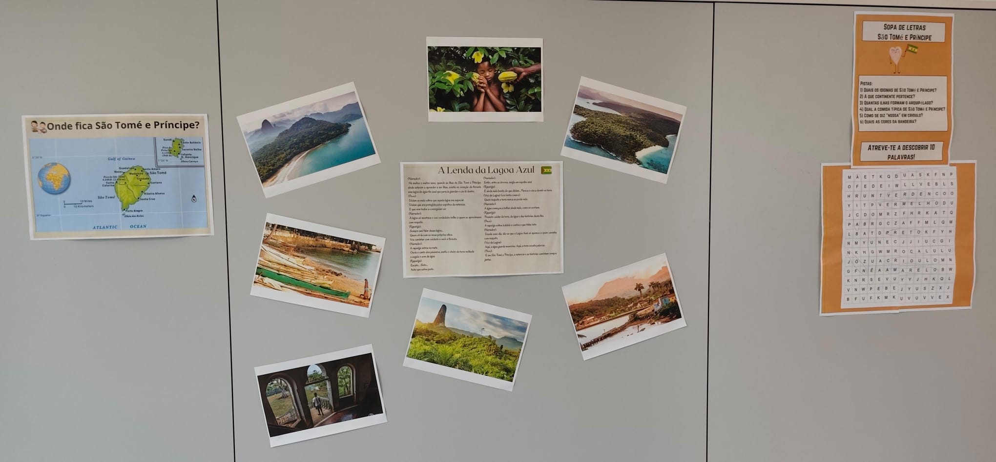 Atividade lúdica sobre cultura são-tomense