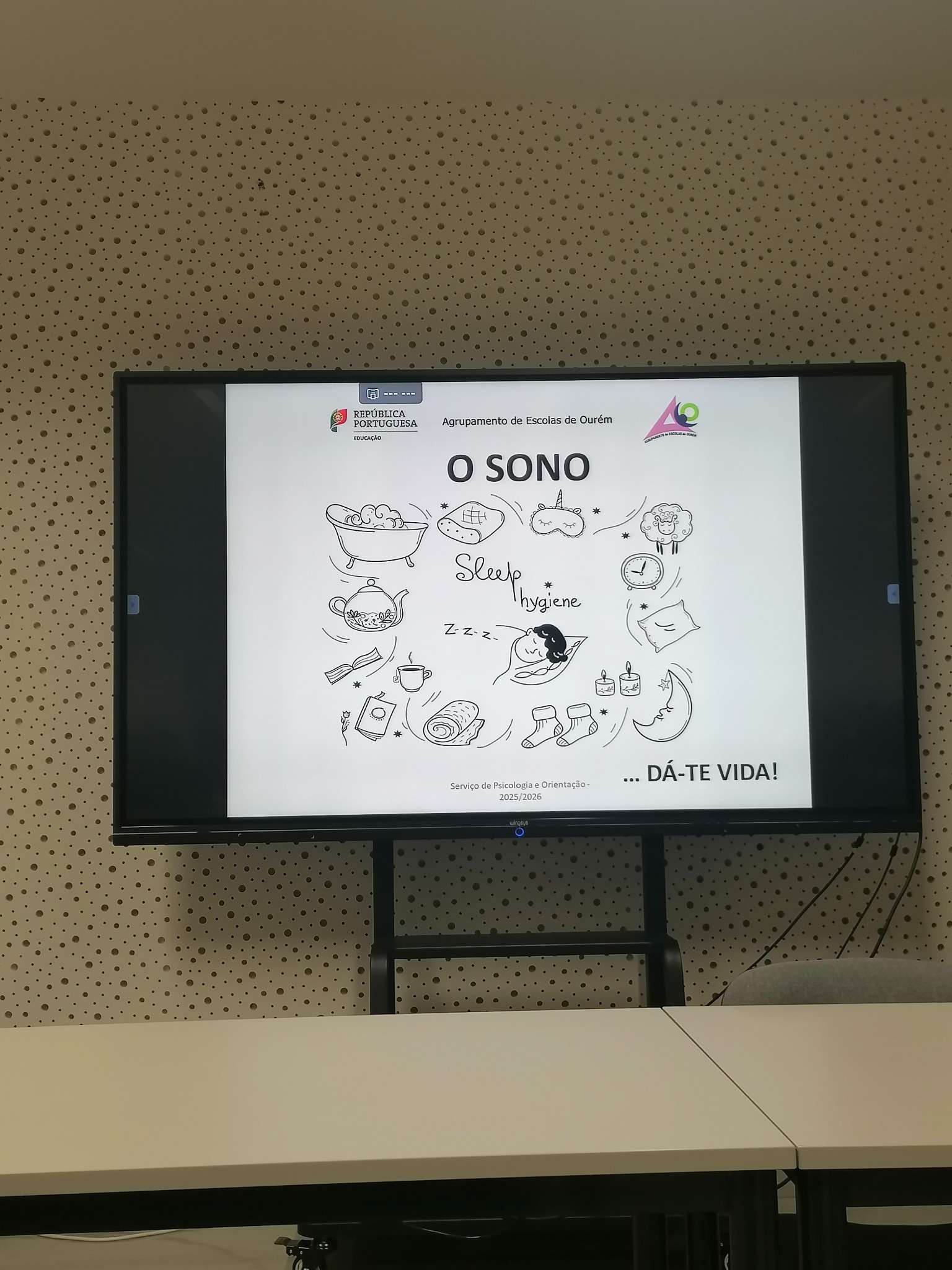 Sessão sobre higiene do sono